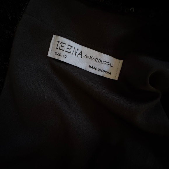 Ieena for Mac Duggal Black Sequin Dress - Picture 7 of 8